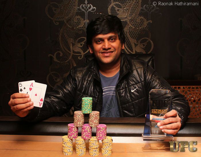 Kavin Shah, winner of UPC 10k Freezeout