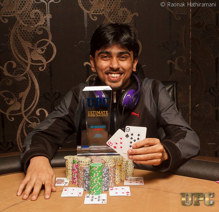 Shashank Siddharth wins Main Event at the Ultimate Poker Challenge 101