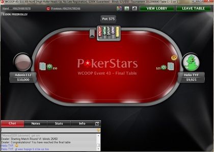 WCOOP 2012 recap - dag 15: Oliver "Adonis112" Busquet wint High Roller, "ASIAAN" naar Dag 2 101