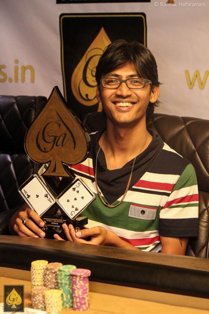 Krunal Chauhan, winner of 5k Rebuy event