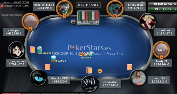 ''tonet_1981" ganó el Main Event del ESCOOP y se llevó 49.994€ 102