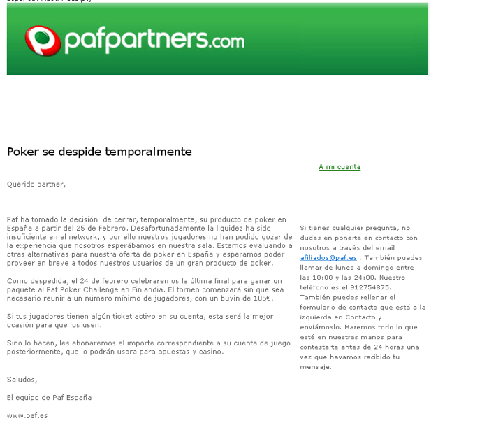 Cierre de PafPoker.es en España, un final de despedida 102