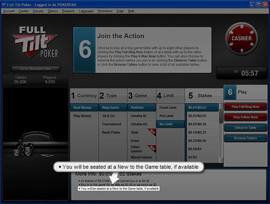Full Tilt Poker paleidžia „New To the Game“ stalus 101