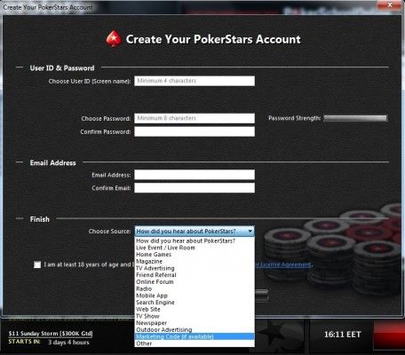 Въвеждане на Маркетинг код POKERNEWSBULGARIA