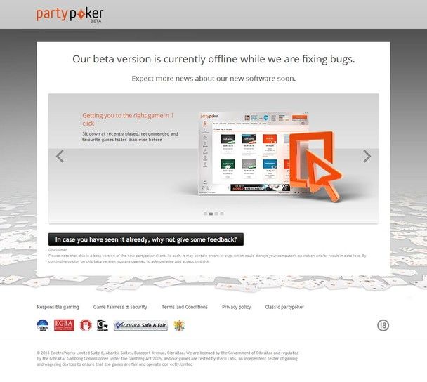 Грядет обновление клиента Party Poker 103