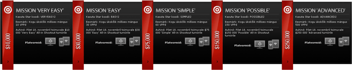Novembris PokerStarsis - missioonide nädalad 103