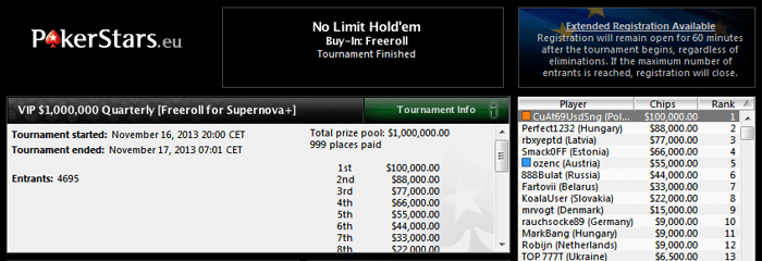 Polak wygrywa 0,000 na PokerStars imprezując! 101