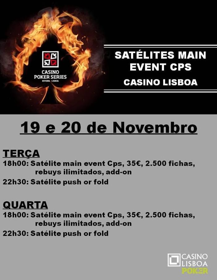 Main Event Casino Poker Series de 28 Novembro a 1 Dezembro 101