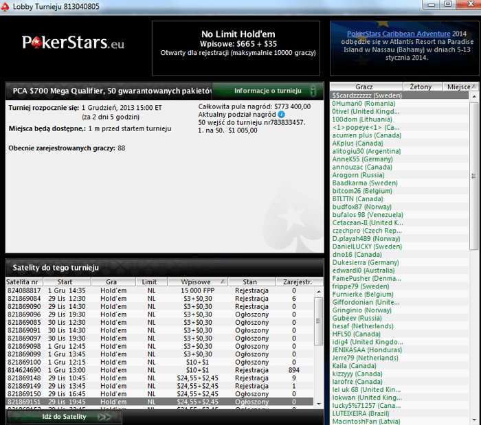 PCA Mega Qualifier