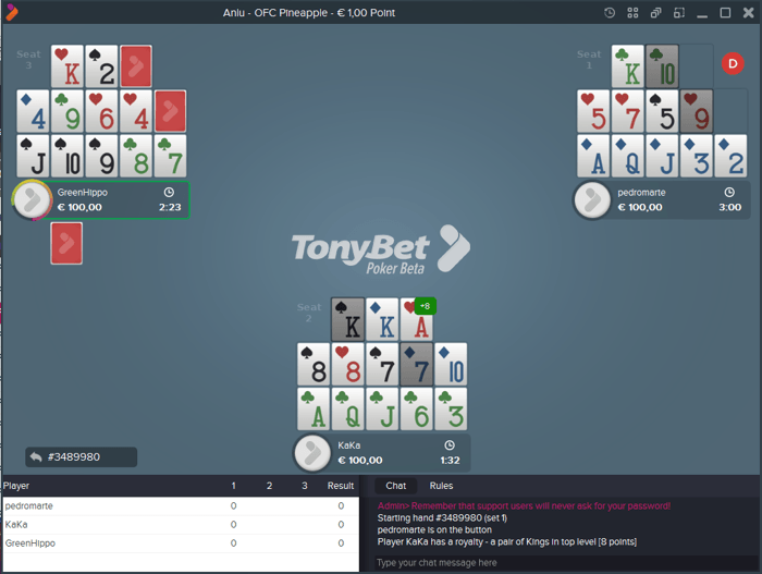 Play Three Exciting Open-Face Chinese Poker Variants on Tonybet! 102