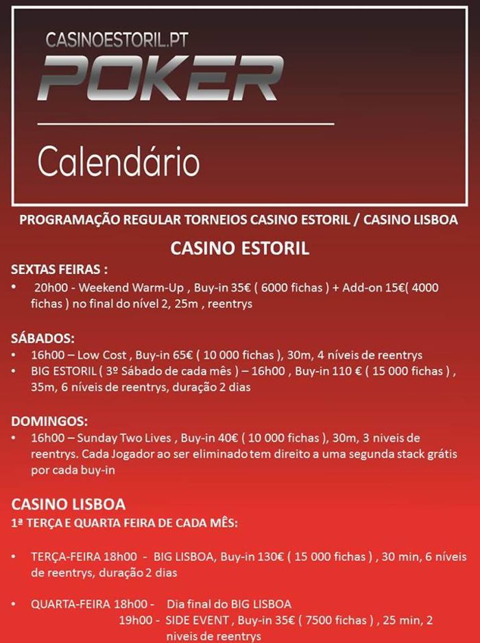 Calendário 2014 Casino Estoril/Lisboa 101