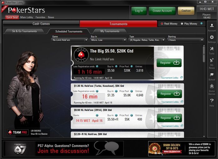 Conheça o PokerStars 7 101