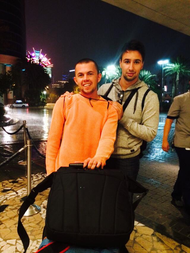 Dejan Divković i Alen Bilić iz Bosne i Hercegovine u Las Vegasu tokom 2014 WSOP 108
