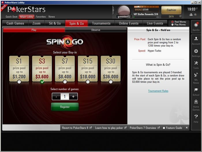 PokerStars Apresenta Torneios Spin&Go, Habilite-se ao Jackpot! 101