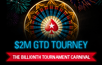 Até 30 de Novembro: Carnaval do Torneio Mil Milhões no PokerStars 101