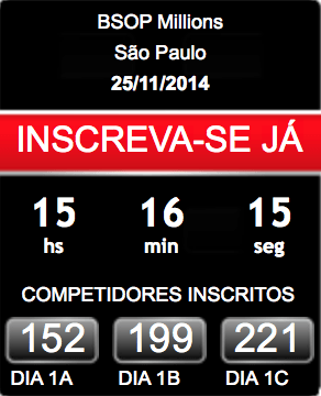 ¡Hoy comienza el BSOP en São Paulo! 101