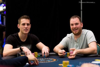 Jan Suchánek ve vedení po dni 1A v .600 Main eventu Aussie Millions 104