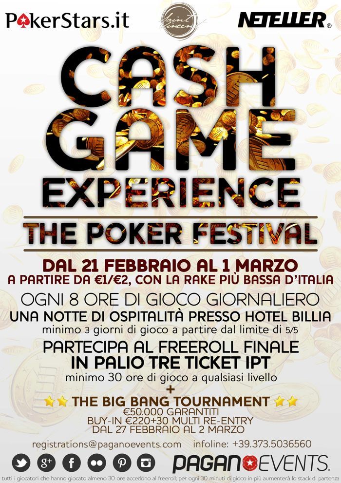 Cash Game Experience Poker Festival: un'altra esclusiva al Casino de la Vallée, targata... 101