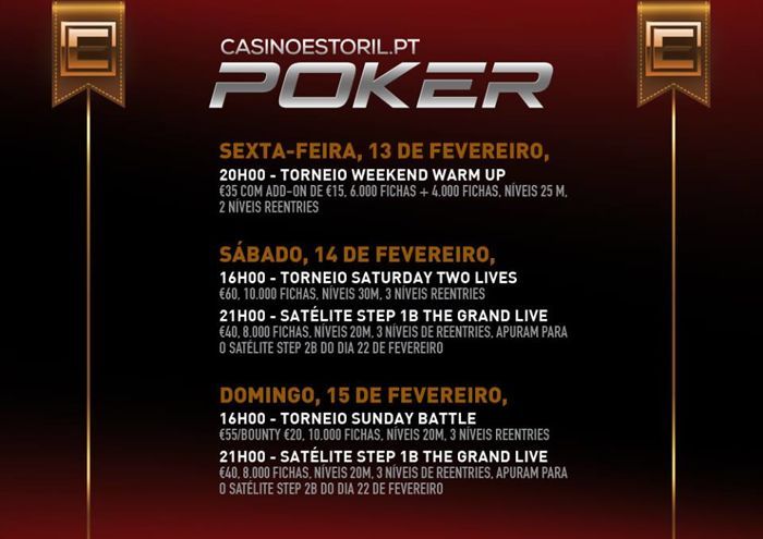 Fim de Semana de Poker no Casino Estoril 101