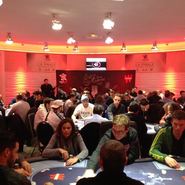 Grosse affluence au coup d'envoi du Winamax Poker Tour 101