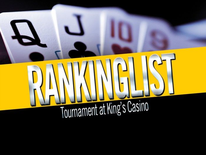 Andrej Cintula druhý v Ranking liste King´s Casino - GCOP festival predo dvermi: Main... 101