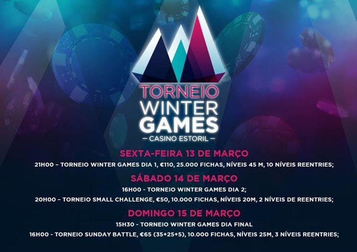 Torneio Winter Games 13 a 15 de Março no Casino Estoril 101