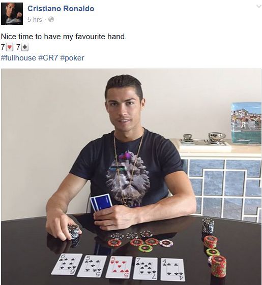 Cristiano Ronaldo bientôt chez PokerStars 101