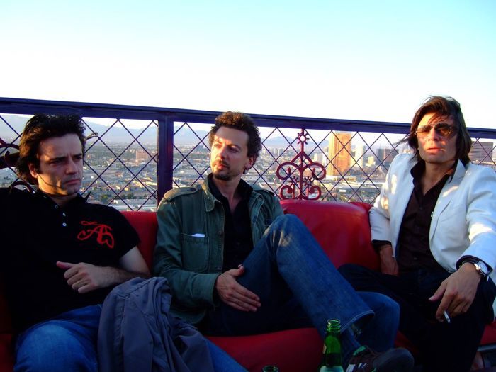 Fabrice Soulier, Jules Pochy (au centre) et David Poulenard à Las Vegas en 2008 / DR