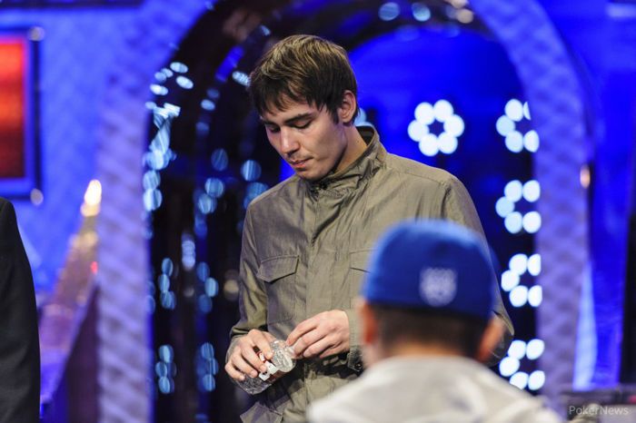 Anton Morgenstern after finishing 20th in the 2013 World Series of Poker Main Event.
