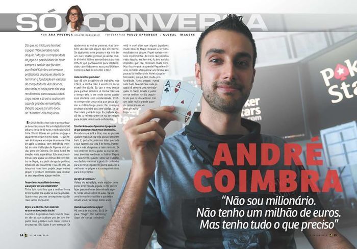André Coimbra em Entrevista na Revista J 101