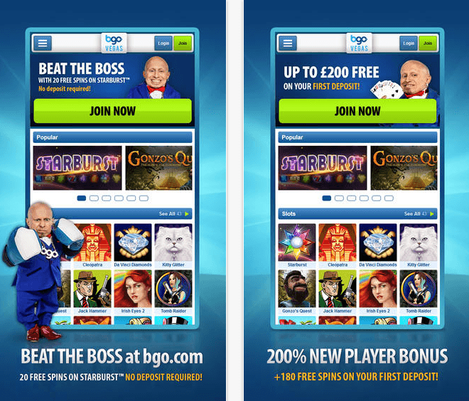 Bgo casino app game