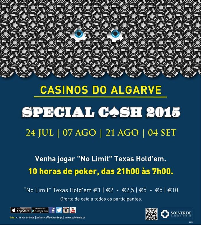 Hoje no Casino de Vilamoura: Special Cash das 21:00 às 07:00 101