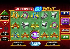 Monopoly Big Event free online slot