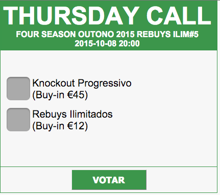 Thursday Call no Casino de Espinho - Vota no Teu Torneio Preferido 101