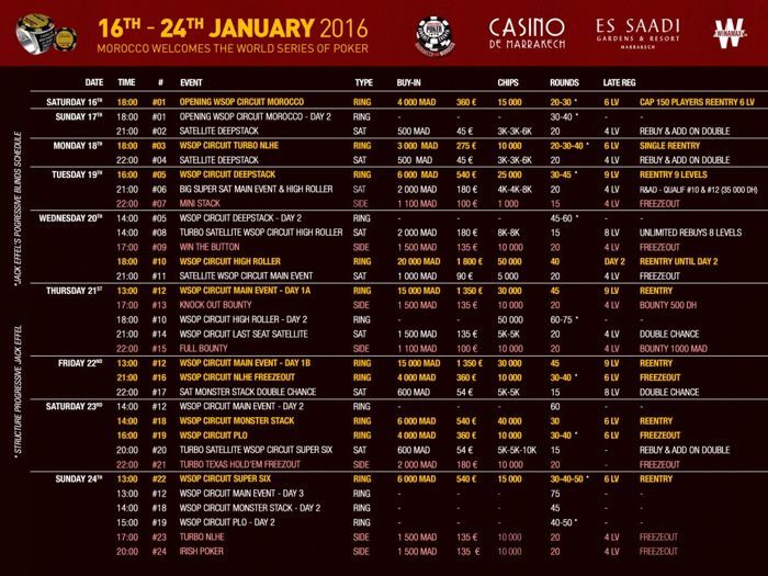 WSOP Circuit : Retour au Casino Es Saadi de Marrakech en janvier 2016 102