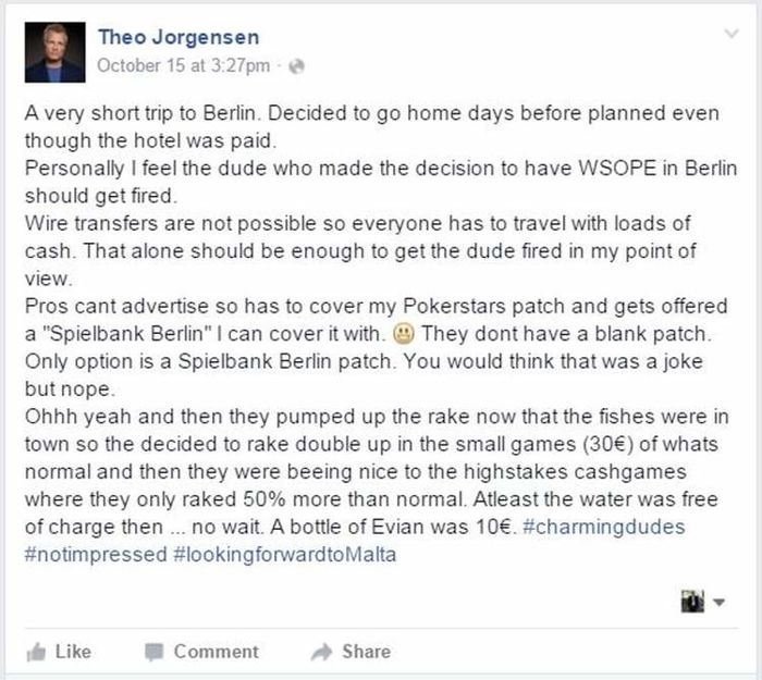 Theo Jorgensen: "Tipul care a decis sa se faca un WSOP la Berlin ar trebui dat afara" 101