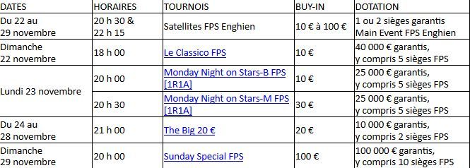 PokerStars Week FPS Enghien