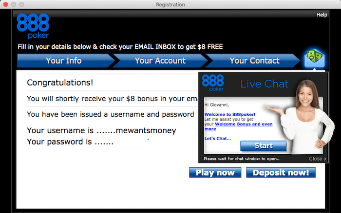 888poker bonus sem deposito