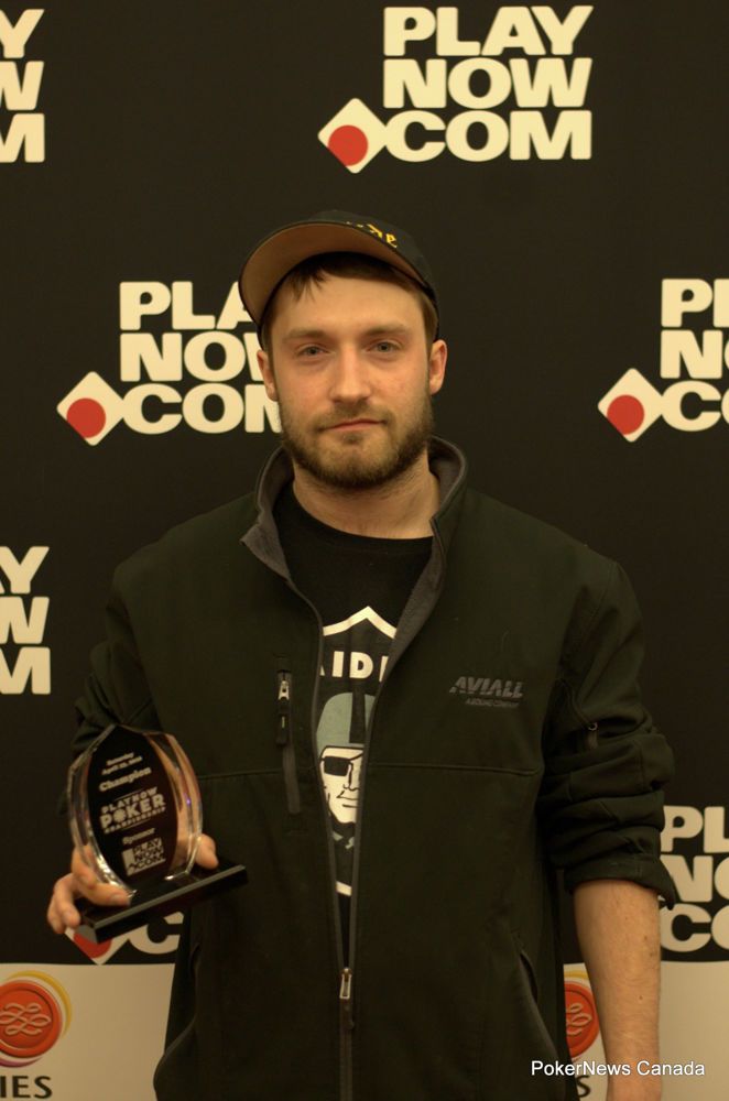 Jorday Feasey won the $400 PlayNow.com No Limit Hold'em Tournament.
