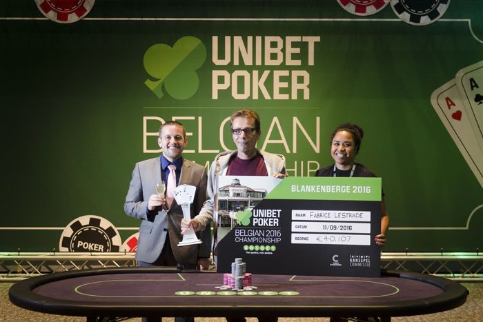 Fabrice Lestrade wint het Unibet Poker Belgian Championship voor €40.107 101