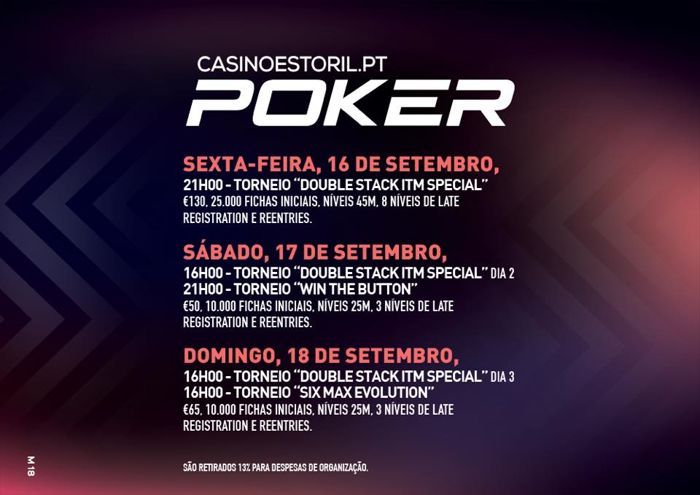 Fim de Semana de Poker no Casino do Estoril 101