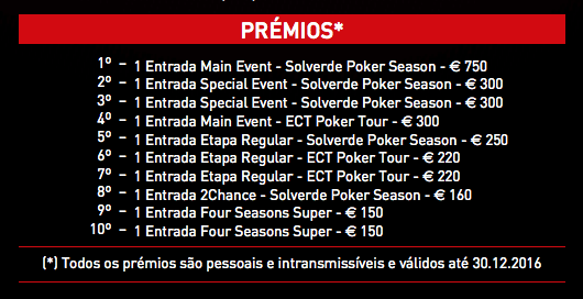 Four Seasons Solverde Poker Verão: Último Torneio (17) e Finalíssima (18) este Fim de... 102