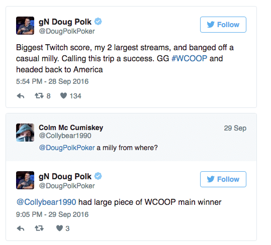 Doug Polk Ultrapassa Downswing de .700.000 Após WCOOP de Sonho 101