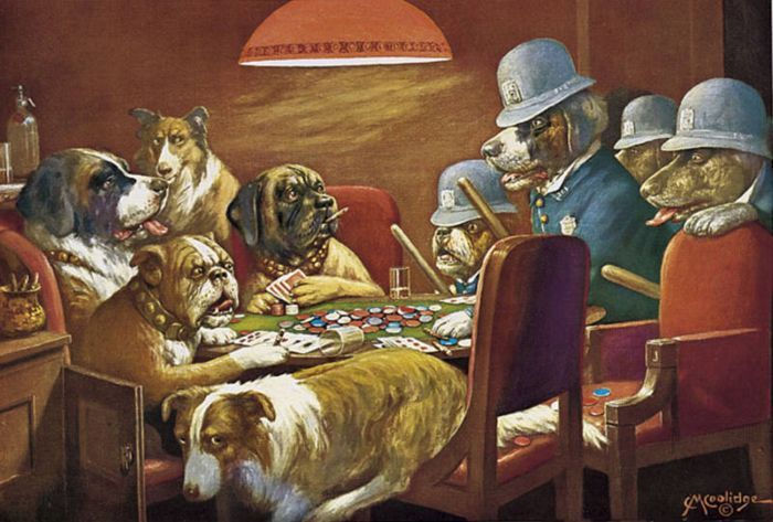 Poker & Pop Culture: Cassius M. Coolidge's Dogs Playing Poker 103