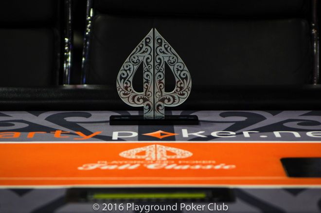 Playground Poker Fall Classic trophies