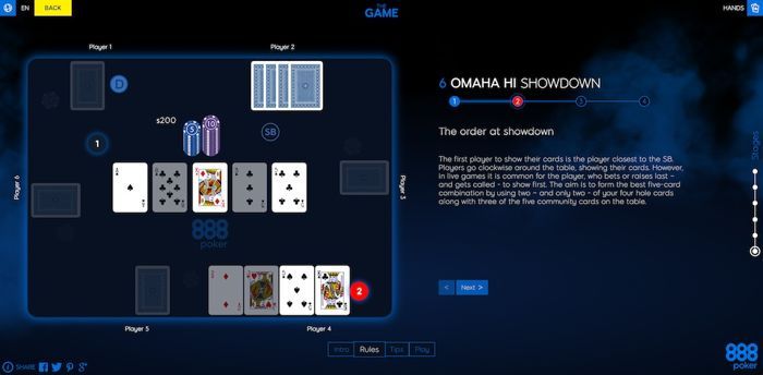 Aprenda Poker Jogando "The Game" do 888poker 102