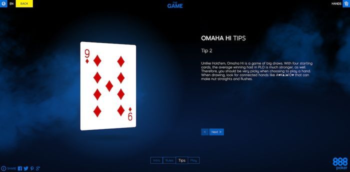 Aprenda Poker Jogando "The Game" do 888poker 103