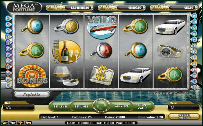 New slots games in 2017: Mega Fortune by NetEnt