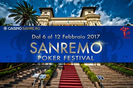 sanremo poker festival 2017 info dTE