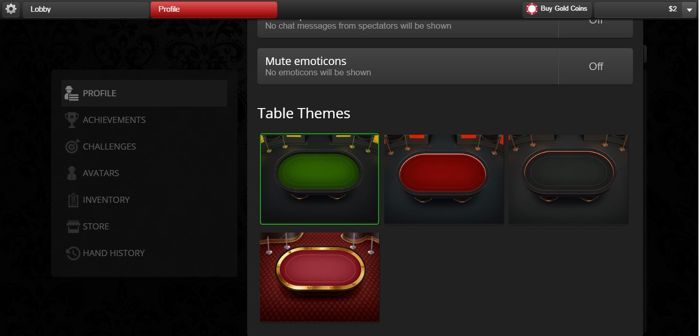 Global Poker Table Theme